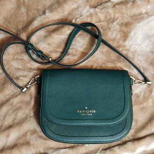 Kate Spade New York Blake Saddle Bag Deep Jade (Green)